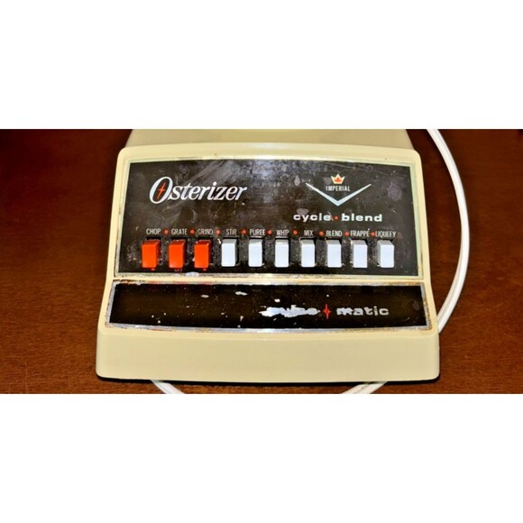 Vintage Osterizer Pulse Matic Blender Harvest Gold 890-14H Works Great! - Picture 6 of 6